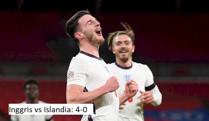 Inggris vs Islandia: 4-0