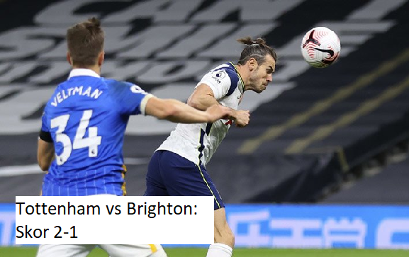 Tottenham vs Brighton: Skor 2-1